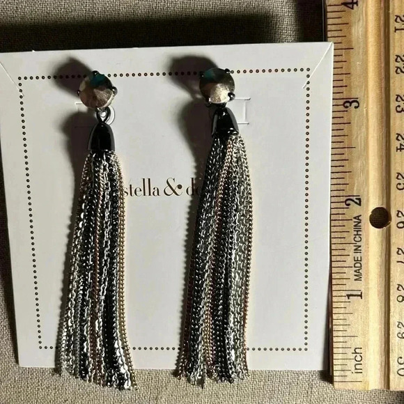 Stella & Dot Fringe Tassel Earrings - Picture 4 of 10